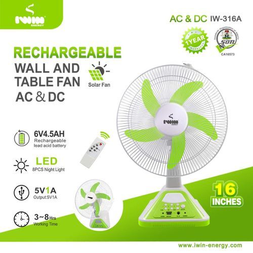 Rechargeable speaker Table fan