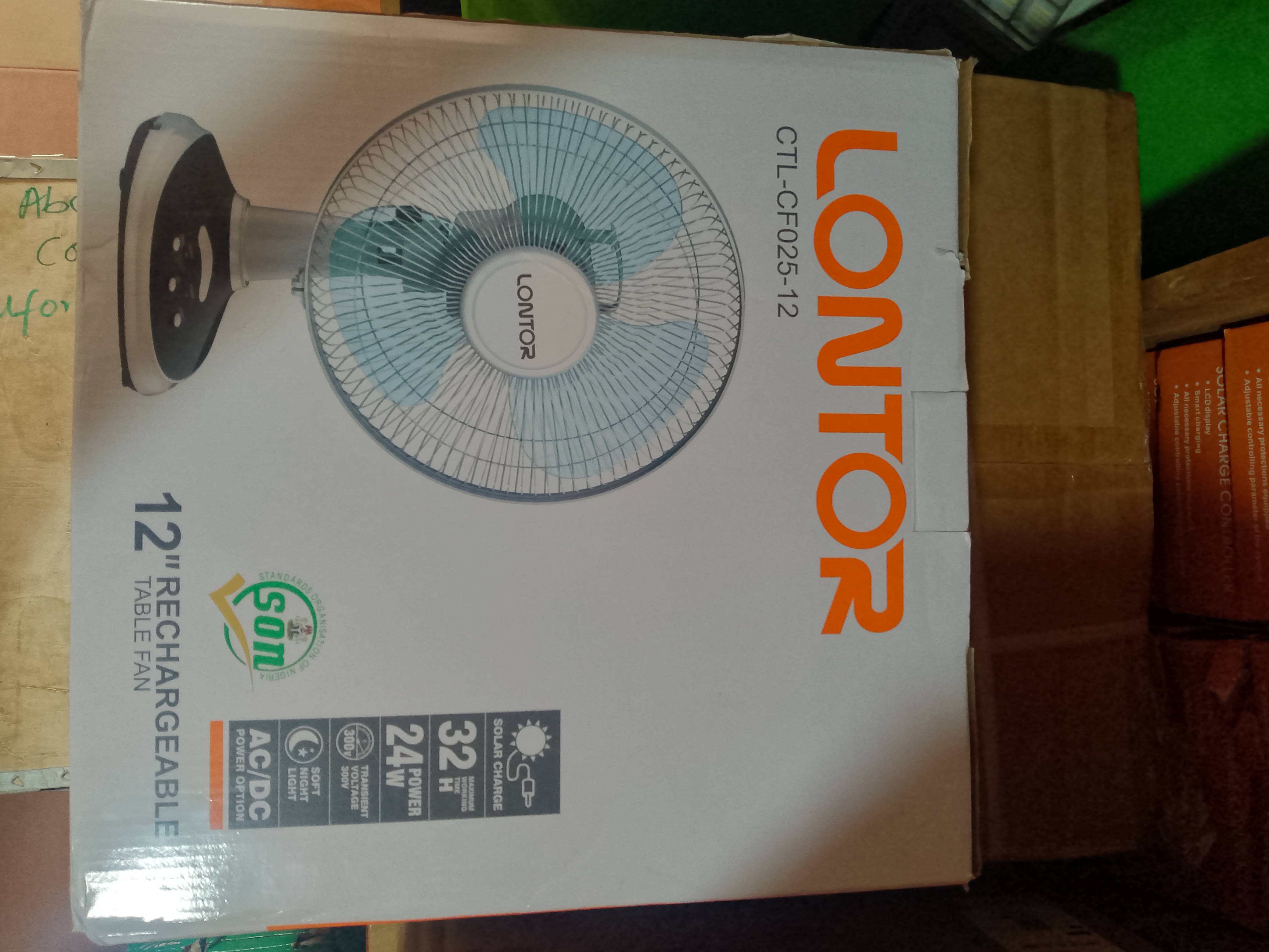 Lontor Table fan + panel