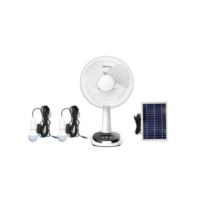 Lontor Table fan + panel+ bulb